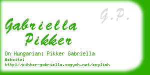 gabriella pikker business card